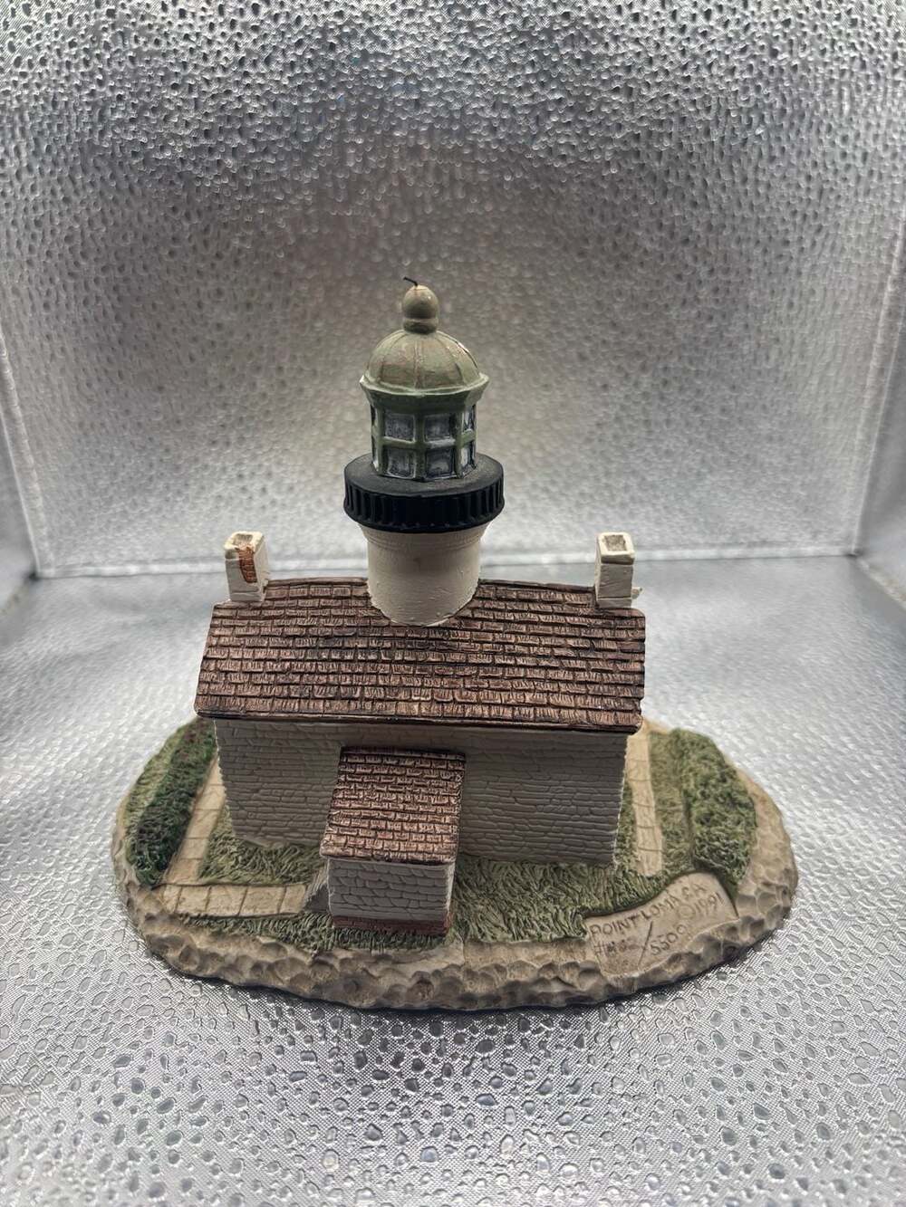 1991 HARBOUR LIGHTS LIGHTHOUSE #105 OLD POINT LOMA, CALIFORNIA-SIGNED B. YOUNGER